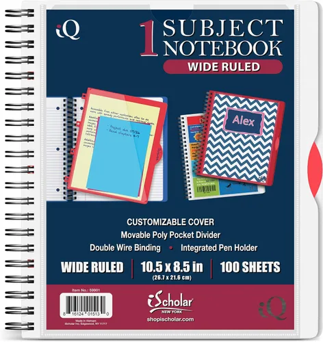 Vista 23 de Cuaderno de notas IQ Subject con espiral