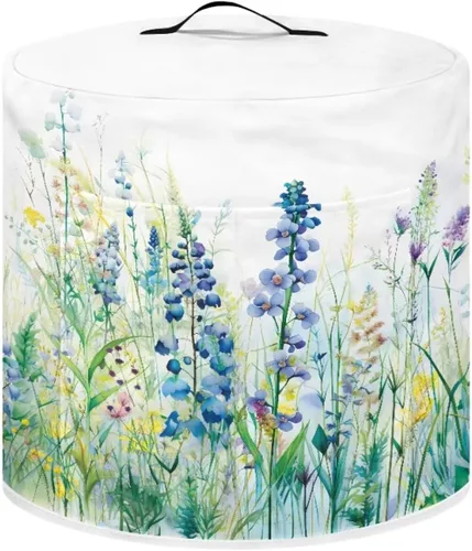 Vista 45 de Funda para freidora de aire para olla a presión eléctrica de 3 cuartos de galón con bolsillo, cubierta a prueba de polvo para electrodomésticos