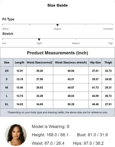 Vista 6 de SweatyRocks Pantalones cortos metálicos de piel sintética de cintura alta para mujer, pantalones cortos elásticos de pierna ancha