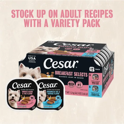 Vista 11 de Cesar - Comida húmeda gourmet para perros en paquete variado de 12 unidades (paquete de 2)