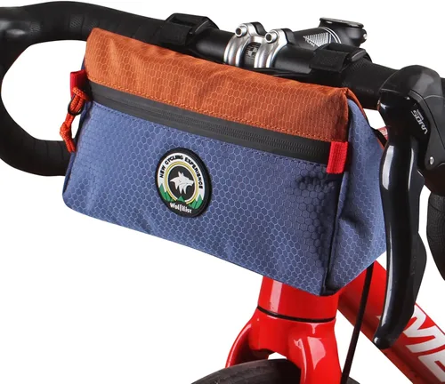 Vista 14 de Bolsa para Manillar de Bicicleta Vortika, Paquete de Cesta Frontal para Bicicleta Infantil, Bolsa Impermeable para Bicicletas, Bolsa Pequeña