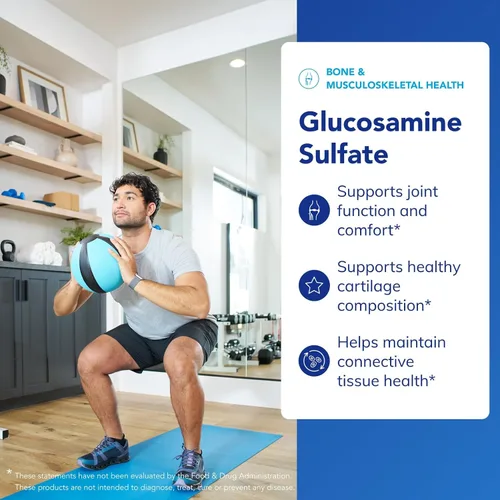 Vista 3 de Pure Encapsulations Sulfato de glucosamina 1,000 mg Suplemento para apoyo articular y movilidad, salud del cartílago y tejido conectivo* 60
