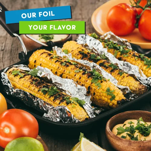 Vista 6 de 200 hojas de papel de aluminio precortadas para delicatessen - Hojas emergentes de 9 pulgadas para restaurante, cubiertas desechables para alimentos