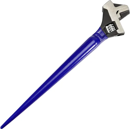 Vista 5 de PINGEUI 2 llaves espud de 16 pulgadas, llave ajustable forjada resistente, construcción marcada a escala métrica con cabeza de martillo y función