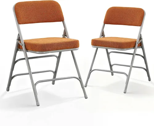 Vista 11 de BOOSDEN Sillas plegables acolchadas azules, silla plegable con cojín grueso