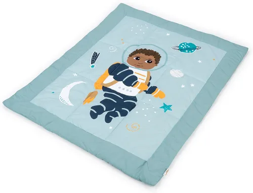 Vista 12 de Little Muffincakes Zhara Manta acolchada para niños pequeños, estampado de bailarina y flores, 42.0 x 34.0 pulgadas, 18 meses en adelante, rosa