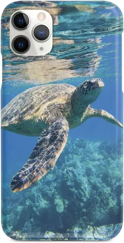 Vista 8 de Inspired Cases - Compatible con iPhone 8 Plus - Funda protectora con textura 3D para Apple iPhone 8 Plus - Tortuga marina submarina