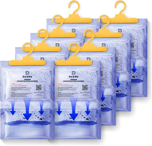 Vista 12 de Dry & Dry Deshumidificadores absorbentes de humedad prémium para el hogar, sótano, dormitorio, pequeños deshumidificadores – absorbentes de humedad