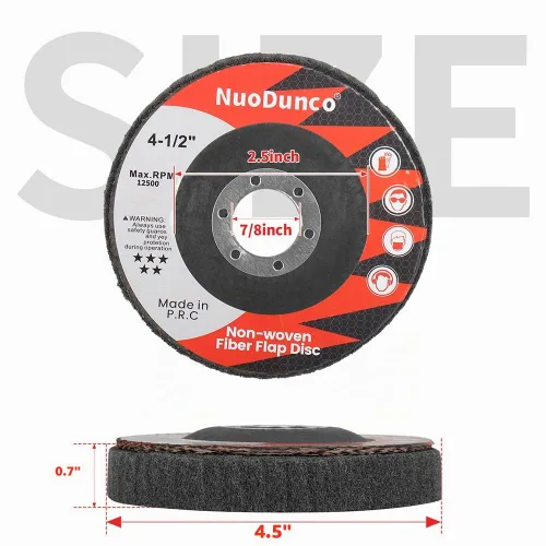 Vista 4 de Paquete de 10 discos de solapa de 600 granos para amoladora angular de 4 1/2 pulgadas, accesorio de amoladora angular, rueda de pulido de acero