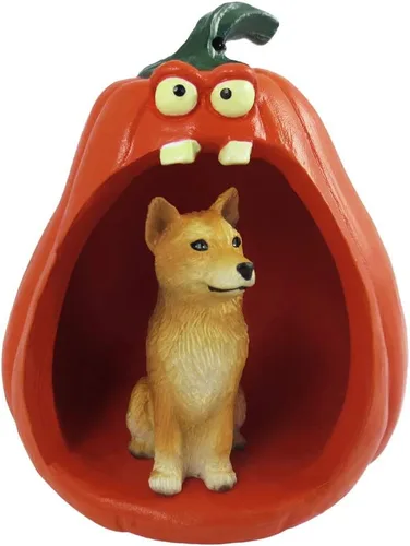Vista 102 de Conversation Concepts Figura de Corgi galés de Halloween y calabaza Welsh Corgi Pembroke