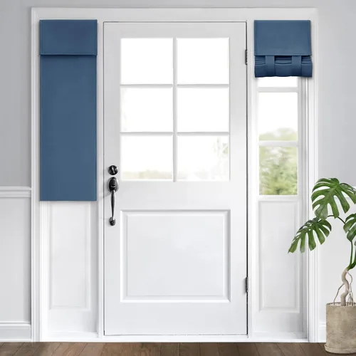 Vista 64 de HOMEIDEAS Cortinas Opacas para Aula para Puerta Principal, Cubierta de Ventana de Puerta de Aula, Persianas de Privacidad con Aislamiento Térmico