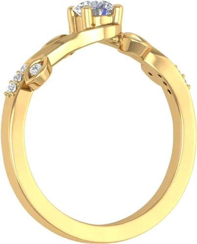 Vista 2 de FINEROCK Anillos de compromiso de diamantes de 15 quilates en oro de 10 quilates