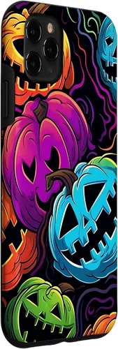 Vista 3 de Funda para iPhone 11 Pro Max Halloween Scary Pumpkin Graffiti