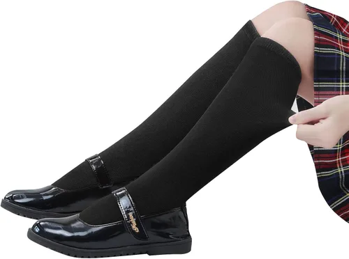 Vista 2 de Century Star Calcetines de bebé para niña, calcetines altos hasta la rodilla, calcetines antideslizantes para niños, calcetines de tubo