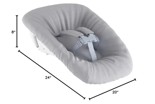 Vista 2 de Tripp Trapp - Juego para recién nacido, color gris, convierte la silla Tripp Trapp en asiento infantil para recién nacidos de hasta 20 libras