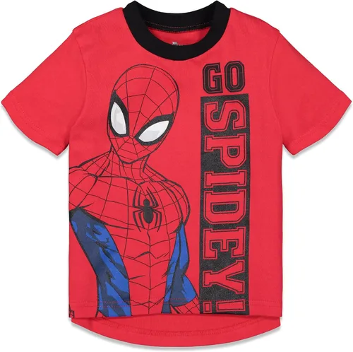 Vista 2 de Marvel Avengers Spiderman - Conjunto de camiseta y pantalones cortos de rizo francés