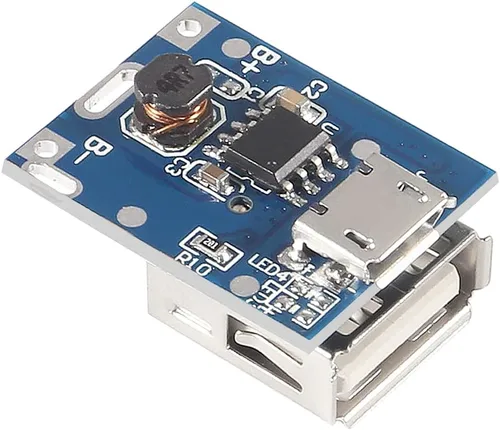Vista 6 de AITRIP 20 unids Boost Step Up 5V 1A Módulo de fuente de alimentación de batería de litio Placa de protección de carga 134N3P DIY cargador USB