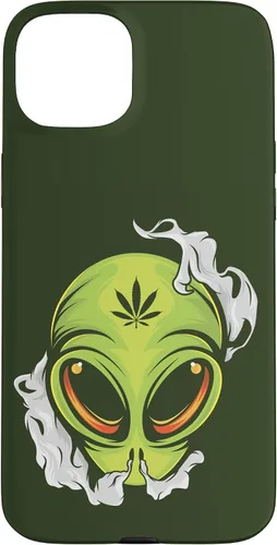 Vista 9 de Alien UFO Cannabis Marijuana Weed Hemp THC Ganja Gift Case for iPhone 17