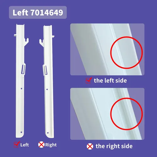 Vista 7 de Kit de recambio para diapositivas de cubo de hielo Subzero - Izquierda 7014649