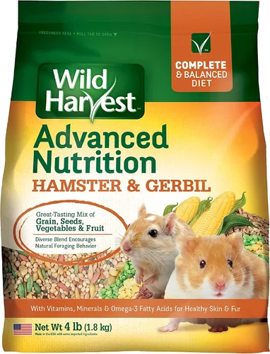Vista 3 de Wild Harvest Dieta de nutrición avanzada para hámster y jerbo, 4 libras, multicolor, talla única (E1950W), 4 libras