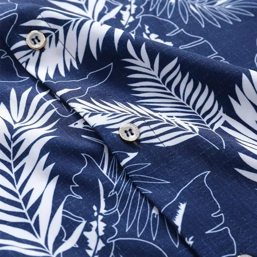 Vista 5 de Camisa hawaiana para hombre, manga corta, con botones, ropa de playa, unisex, flamencos, verano, camisas florales Aloha