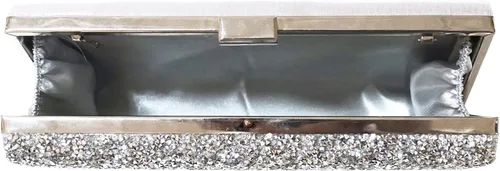 Vista 4 de Covelin Bolso de mano de mujer con diamantes de imitación de noche caliente