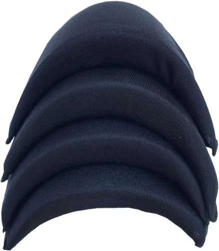 Vista 2 de Hombreras para hombre, chaqueta, chaqueta, camiseta, ropa, vestido, hombreras, accesorios de costura, 4 pares, color negro