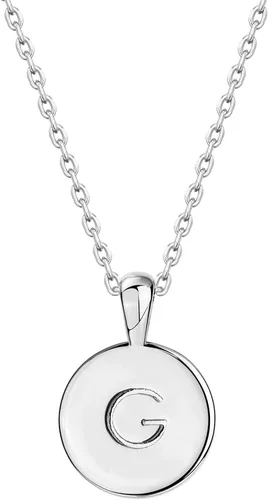 Vista 36 de PAVOI - Collar con dije de letra inicial chapado en oro de 14 quilates para mujer Collar con inicial alfabética de oro