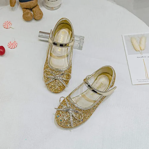 Vista 4 de Cadidi Dinos - Zapatos de vestir para niñas, brillantes, princesa, fiestas.