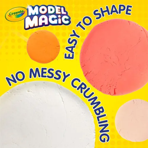 Vista 7 de Crayola Model Magic Naturals, alternativa a arcilla para modelar, cubo de 2 libras, regalo, 4 paquetes (8 onzas cada una)