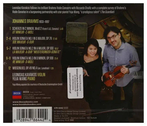 Vista 2 de Brahms Violin Sonatas