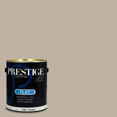 Vista 81 de PRESTIGE Pinturas Pintura Exterior e Imprimación en Uno, 1 Galón, Mate, Combinación Comparable de Sherwin Williams* Black Magic* SW6991-PCM