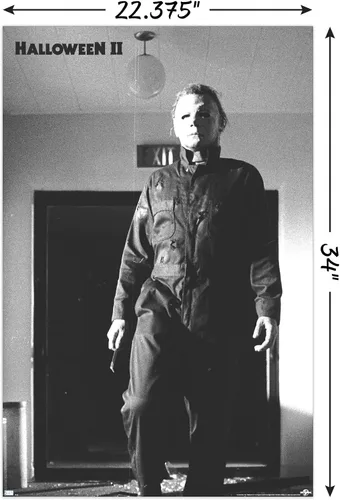 Vista 3 de Halloween II - Póster de pared de Michael Hallway, 34 pulgadas de largo x 22.4 pulgadas de ancho, versión sin marco