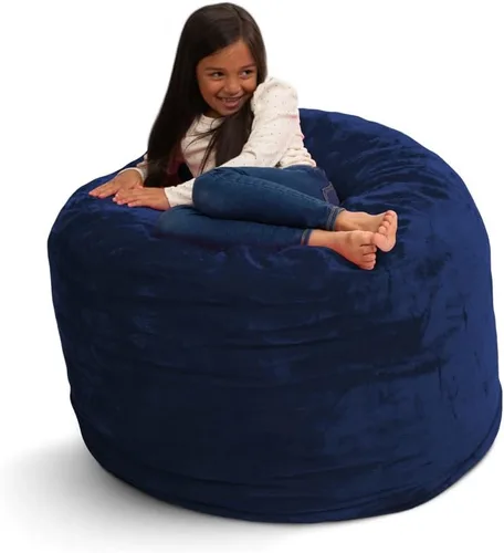 Vista 7 de ULTIMATE SACK Puf de gran tamaño de 3 pies para adultos, funda de piel