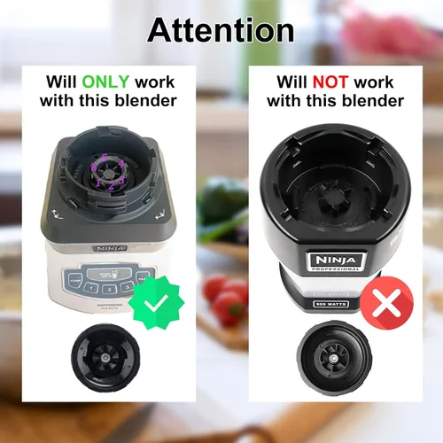 Vista 5 de Nutri Ninja Auto iQ - Cuchilla de repuesto para 6 aletas de 3.9 pulgadas, compatible con modelos Ninja BL450-70 de 900 W y BL480-70 BL481-70 de 1000