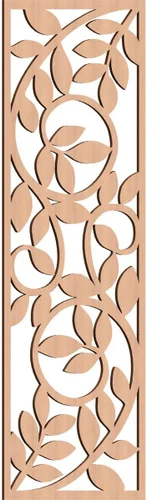 Vista 18 de 9 3/8"W x 24 3/8"H x 1/4"T Utica Decorativo Fretwork Madera Paneles de Pared, Abedul