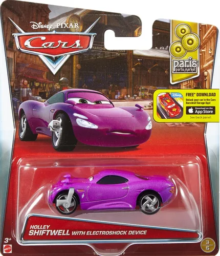 Vista 3 de Disney Pixar Cars Holley Shiftwell con dispositivo electroshock