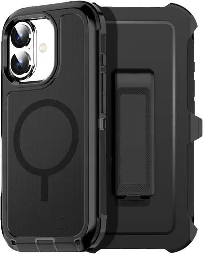 Vista 13 de AICase Funda para iPhone 17 (6.3 pulgadas), resistente protección contra caídas, cuerpo completo, a prueba de golpes, a prueba de caídas, a prueba