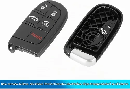 Vista 4 de X AUTOHAUX 2 piezas de llavero de reemplazo para coche para Dodge Journey 2012-2016 Dart 2013-2016 Challenger 2012-2014 Durango 2012-2014 Charger