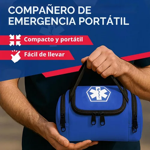 Vista 5 de Dixie EMS Dixigear Bolsa Vacía de Primer Respondedor II 10.5" x 5" x 8" - Azul