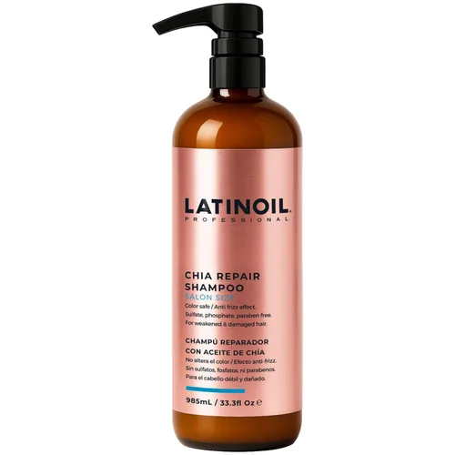 Vista 9 de LATINOIL Chia - Acondicionador reparador de cabello sin parabenos ni sulfatos, tratamiento natural con queratina para dañados, tratados