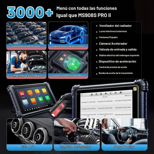 Vista 5 de Autel MaxiSYS MS906 PRO-TS 2026 OBD2 escáner TPMS completo PUEDE FD
