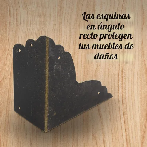 Vista 9 de BokWin 4 protectores de esquina de metal para muebles, 2.76 x 2.76 x 1.18