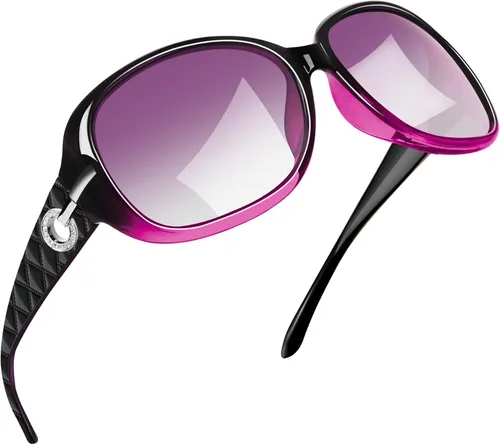 Vista 48 de Joopin Oversized Rectangle Sunglasses UV400 Protection Shades for Women Negro