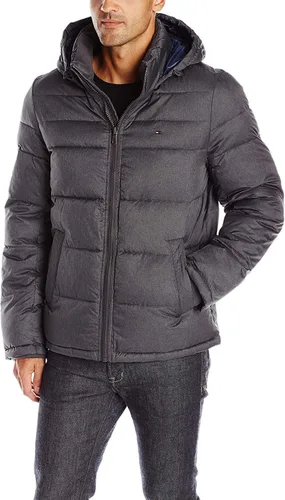 Vista 8 de Tommy Hilfiger - Chaqueta acolchada con capucha de relleno alternativo para hombre (tallas estándar y para personas grandes y altas)