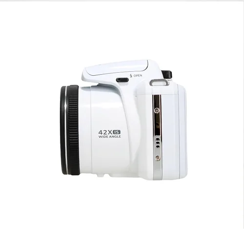 Vista 2 de Kodak PIXPRO AZ425 - Cámara digital para vlogging de 20 MP (blanco) zoom óptico 42X, paquete de lentes gran angular de 0.94 pulgadas con tarjeta