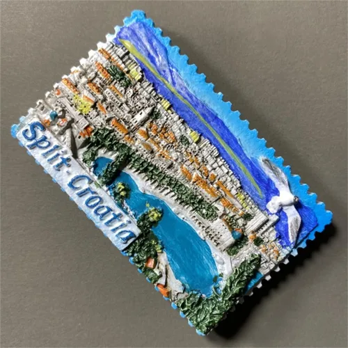 Vista 3 de Split Croacia - Imán para nevera, recuerdo de viaje, decoración de nevera, calcomanía magnética, colección artesanal