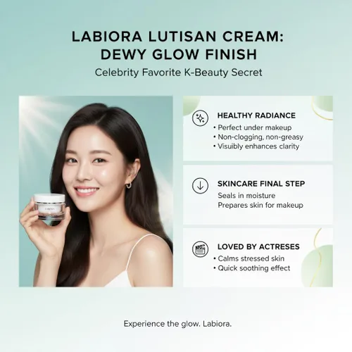 Vista 2 de Lutisan Crema hidratante facial – Luteína, niacinamida y extractos naturales, crema diaria para el rostro con cuidado calmante y refrescante