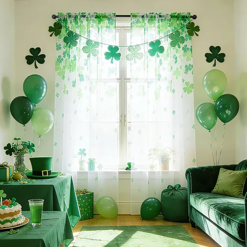 Vista 12 de youleyar Cortinas traslúcidas florales para sala de estar, 2 paneles de 54 pulgadas de largo, cortinas semitransparentes blancas con estampado