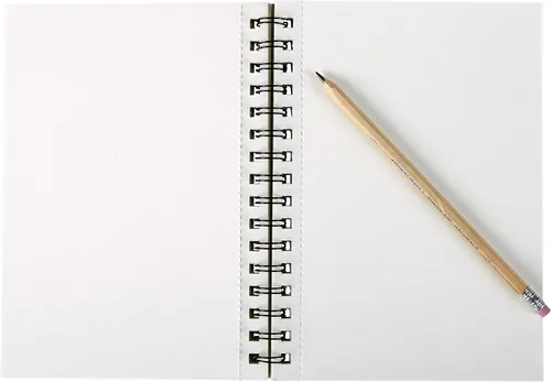 Vista 4 de Artlicious Paquete de 6 cuadernos de bocetos, 5.5 x 8.5 pulgadas, cuadernos de dibujo en espiral, cuaderno de dibujo para dibujar arte, paquete de 6